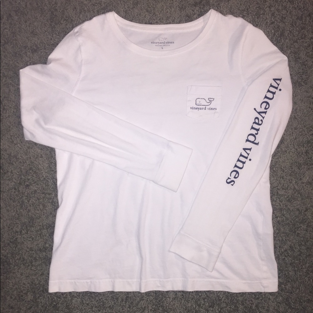 Vineyard vines white Long-Sleeve vintage whale